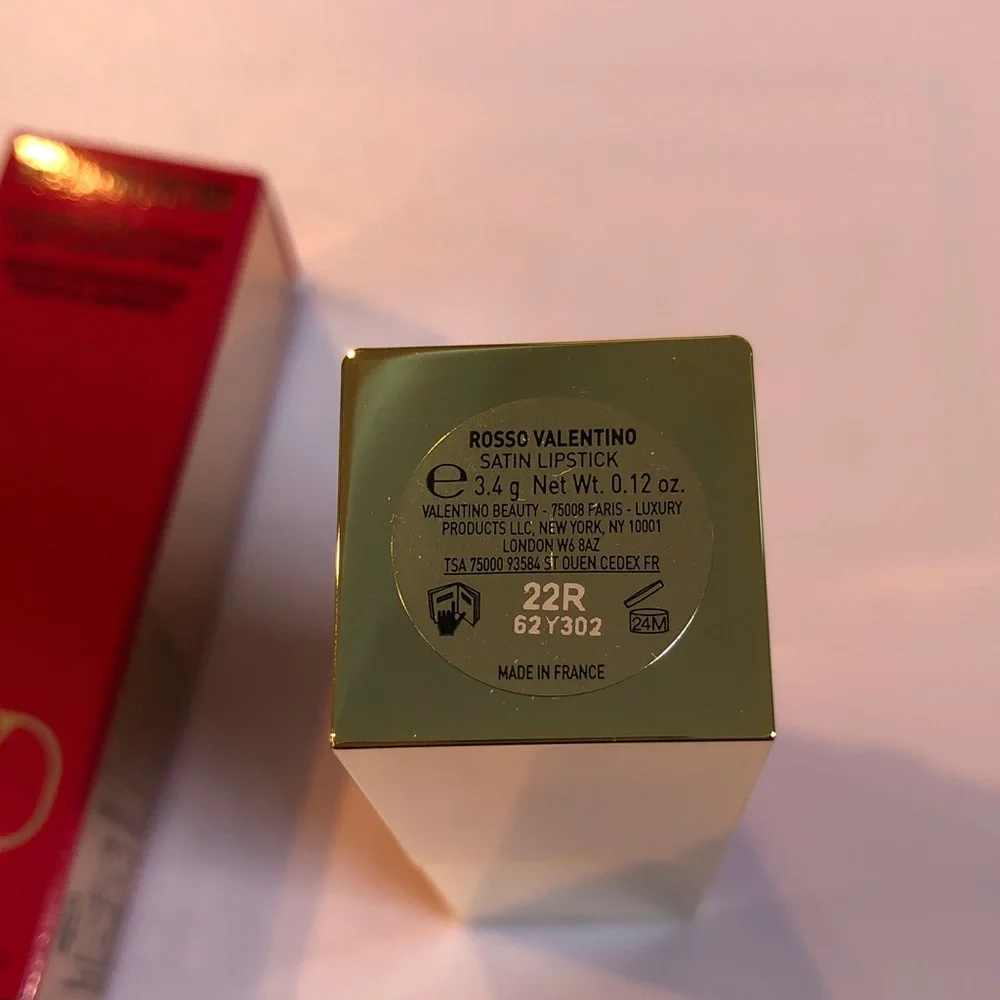 Authentic in box Valentino Rosso Satin Lip Color - Rouge Satin